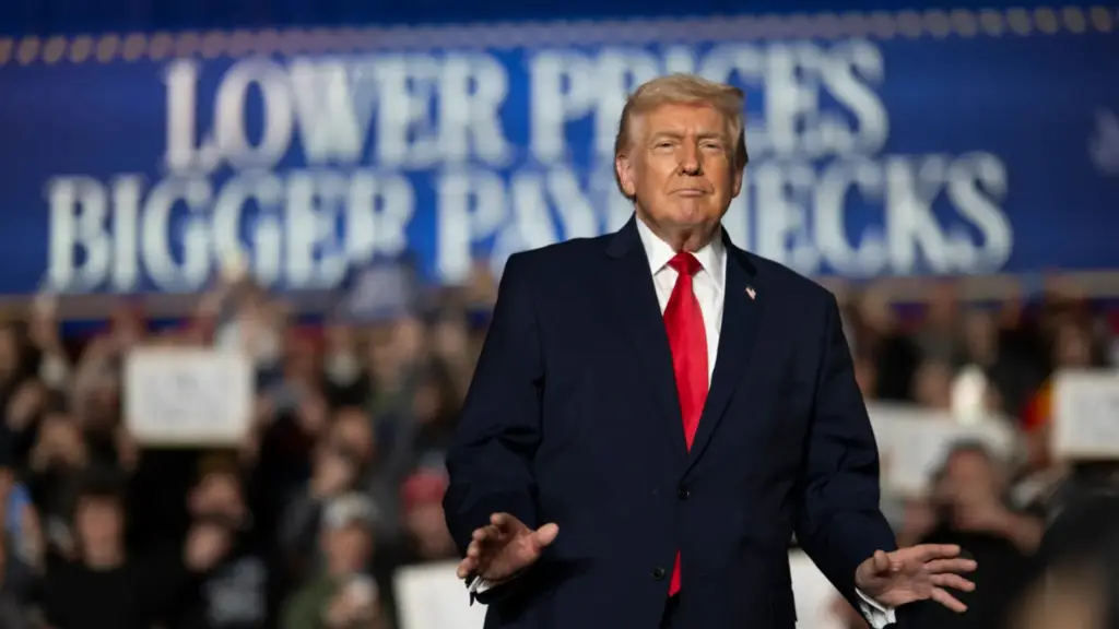 Presidente Donald Trump faz discurso econômico em Iowa